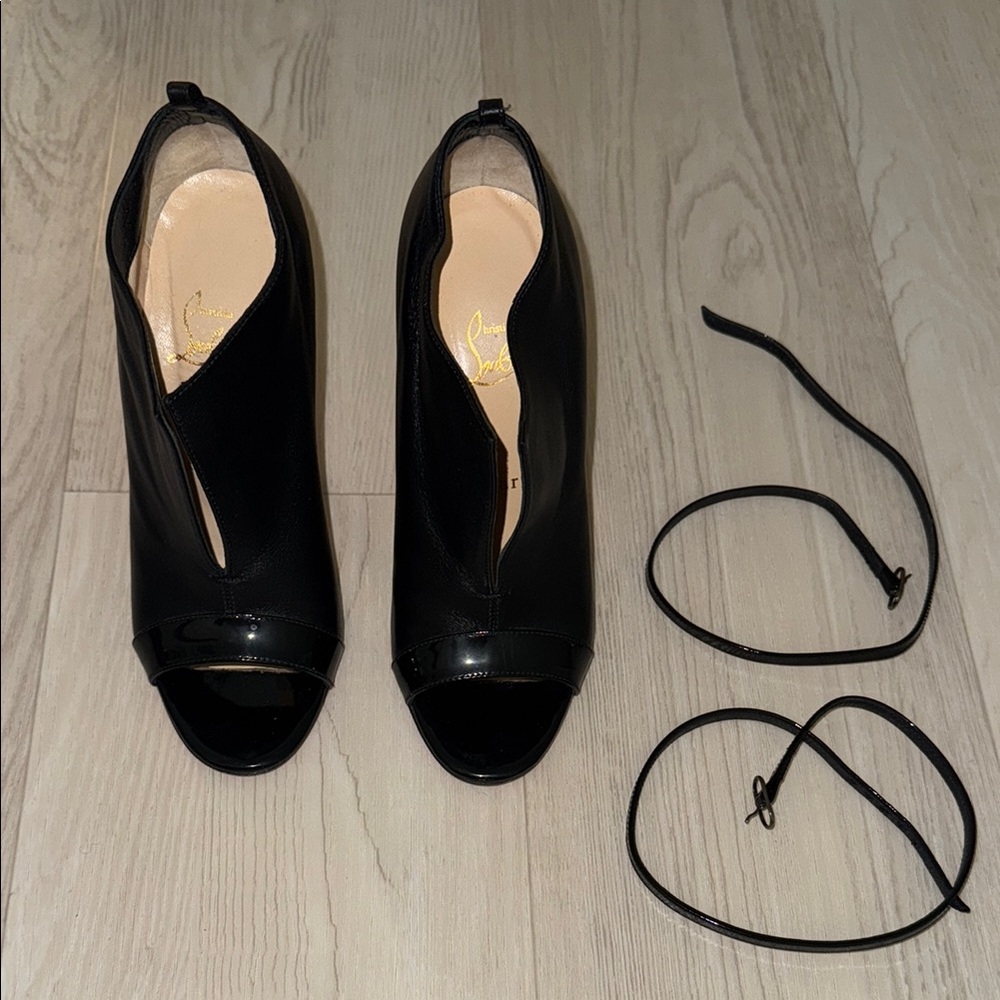 Christian Louboutin Black Leather Heels - Picture 6 of 14